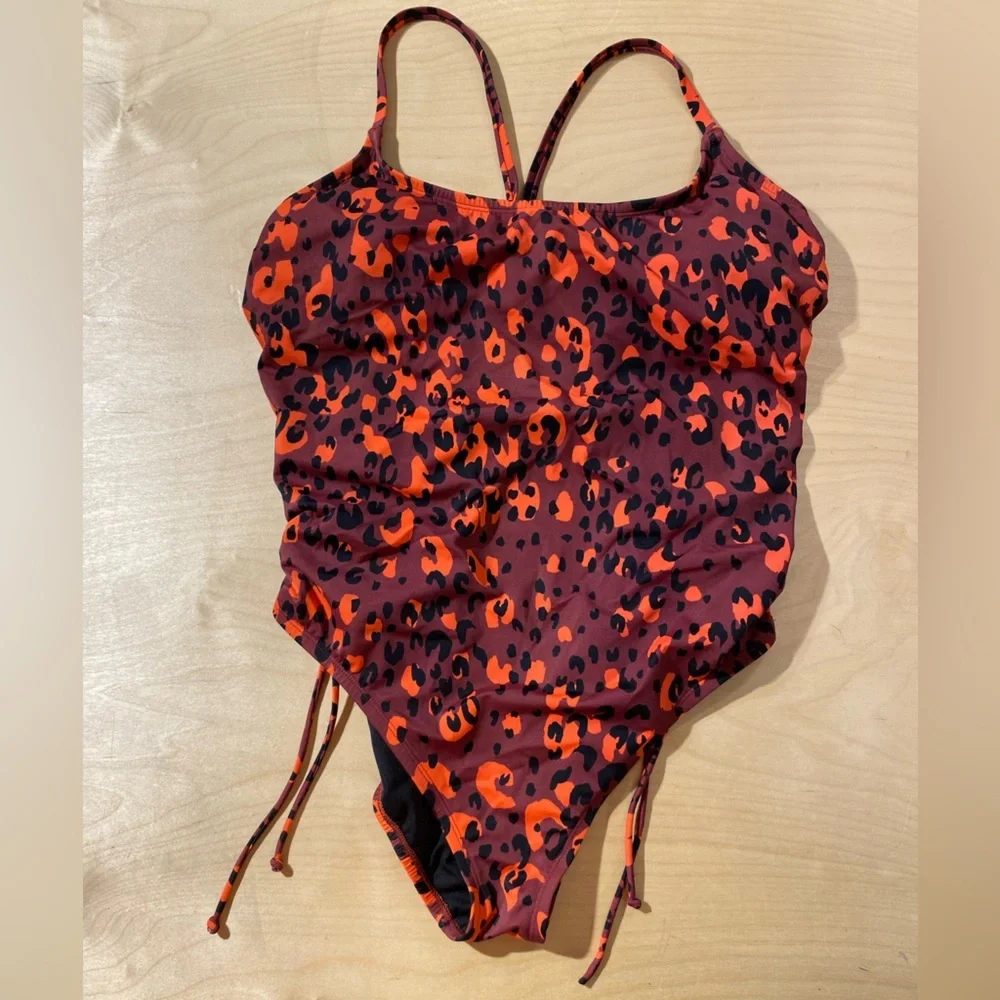 Beach Betty Leopard Print Swimsuit XL (OO)